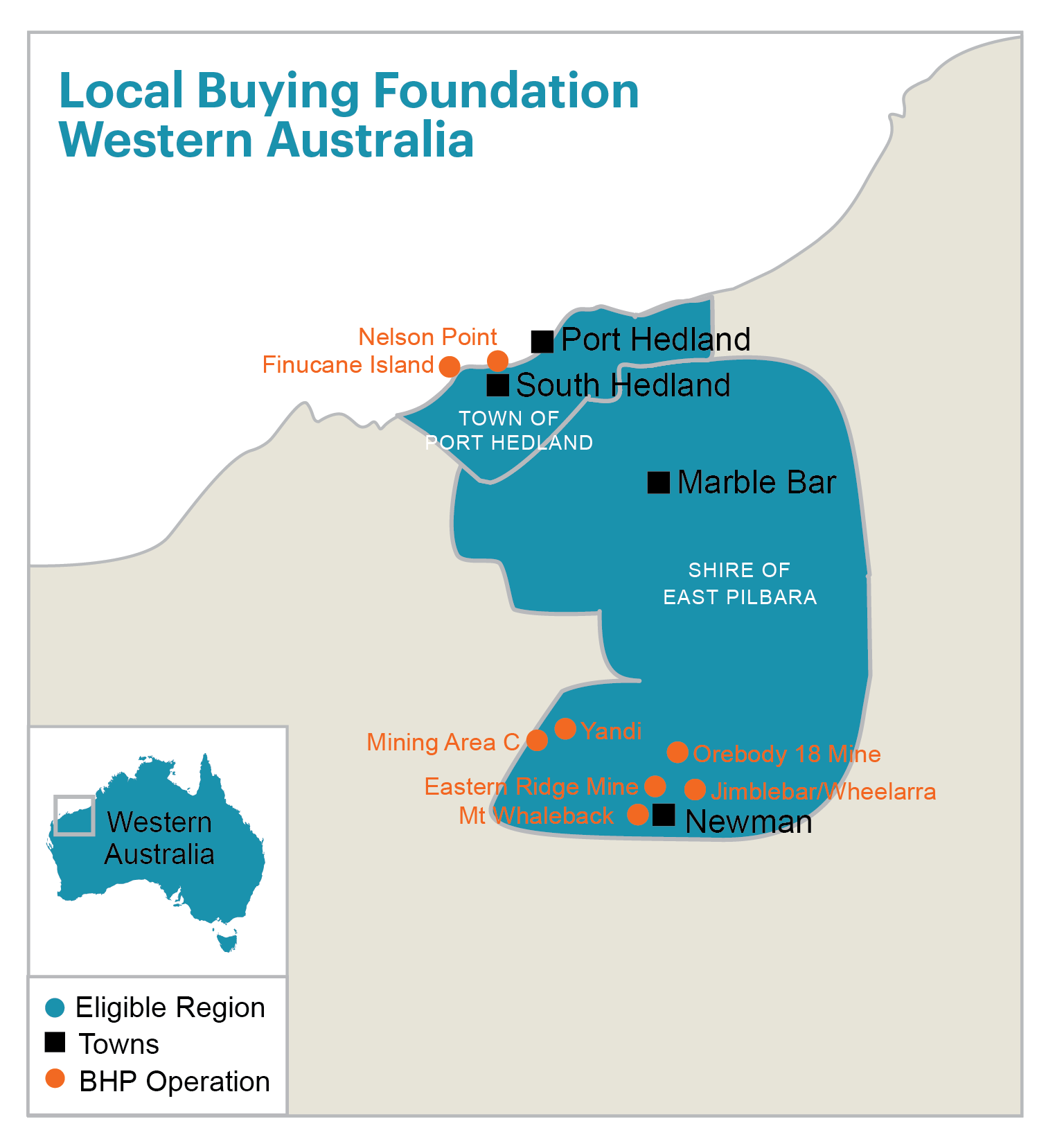 Local Buying Foundation Supported Regions WA
